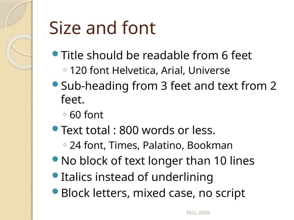 Scientific Posters REU, 2009 Scientific Posters - slide 17 of 32