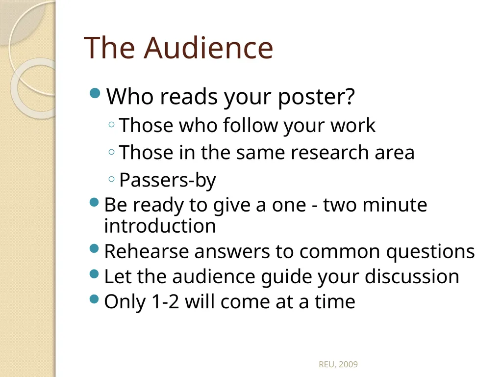 Scientific Posters REU, 2009 Scientific Posters - slide 5 of 32