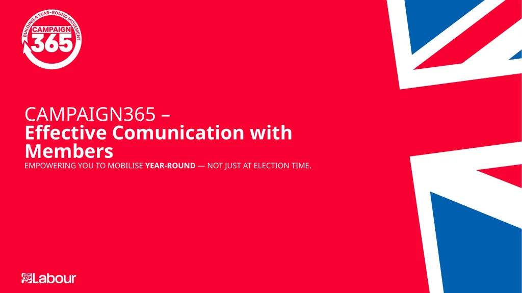 Campaign365 – Effective Comunication with Members - slide 1 of 34