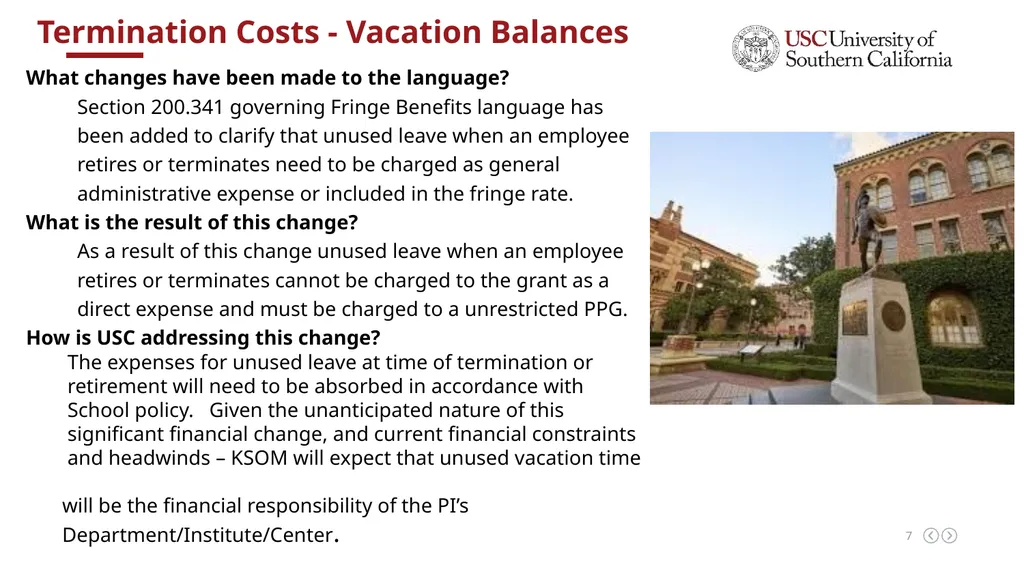 UPDATES IN RESEARCH ADMINISTRATION Dec 5, 2024 - slide 7 of 15