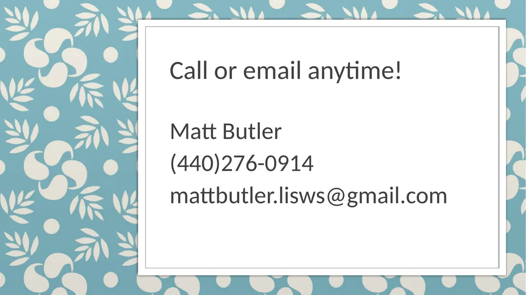 Dialectical Behavioral Therapy for Beginners Matt - slide 32 of 33
