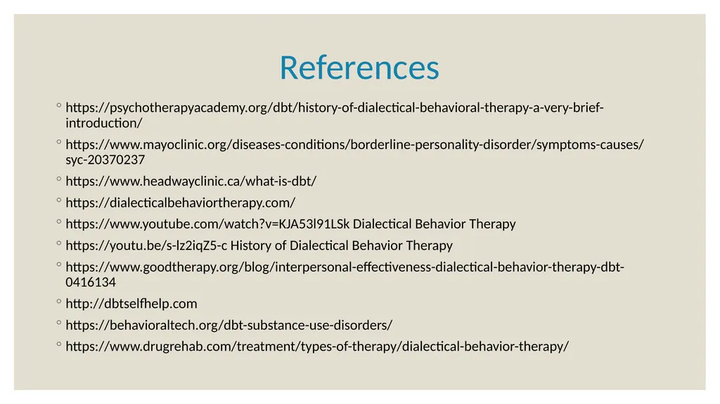 Dialectical Behavioral Therapy for Beginners Matt - slide 33 of 33