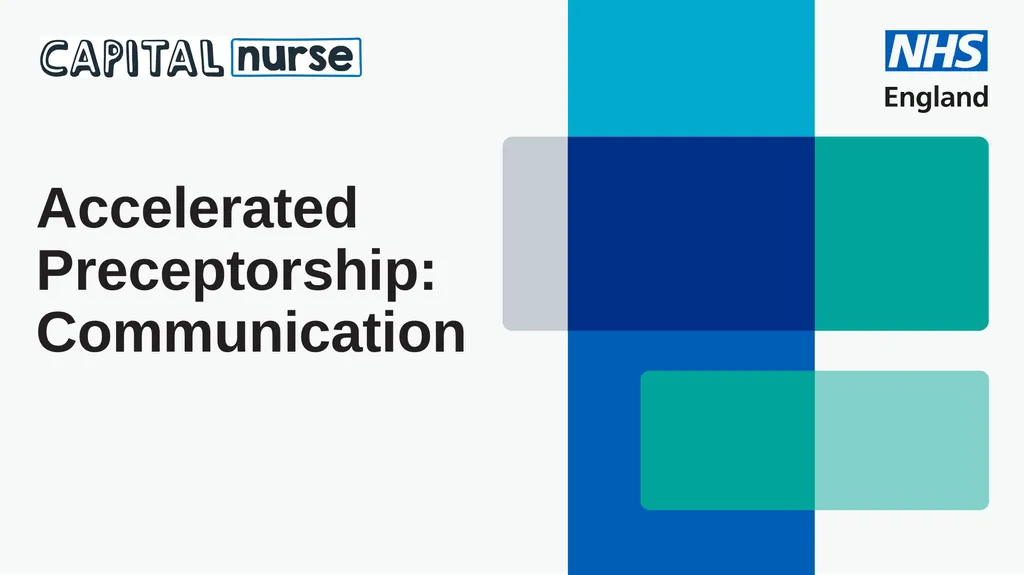 Accelerated Preceptorship: Communication - slide 1 of 40