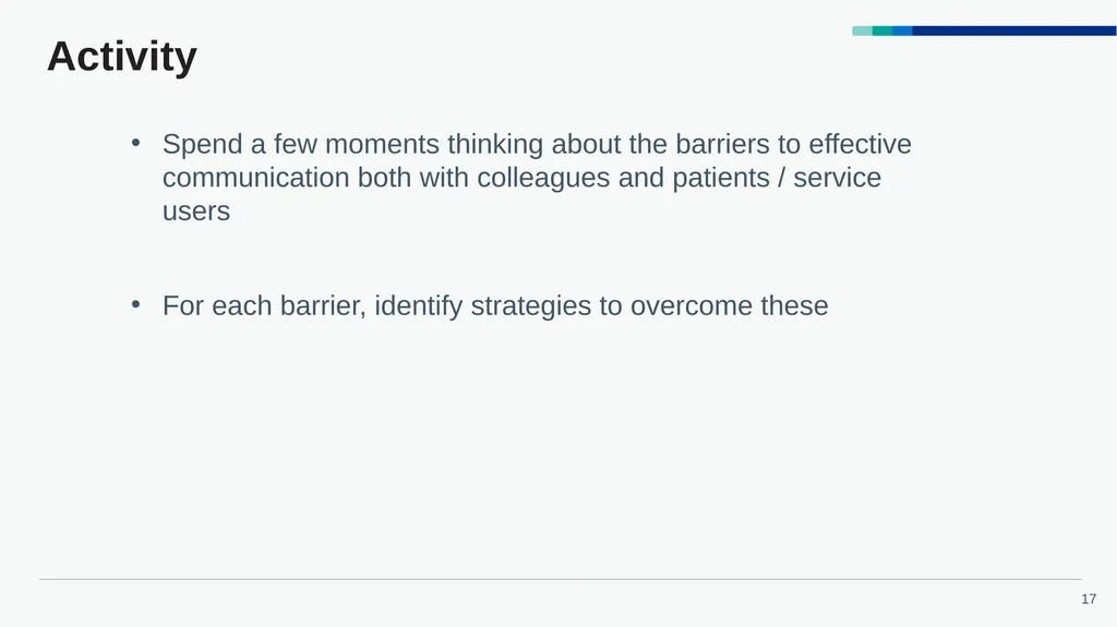Accelerated Preceptorship: Communication - slide 17 of 40