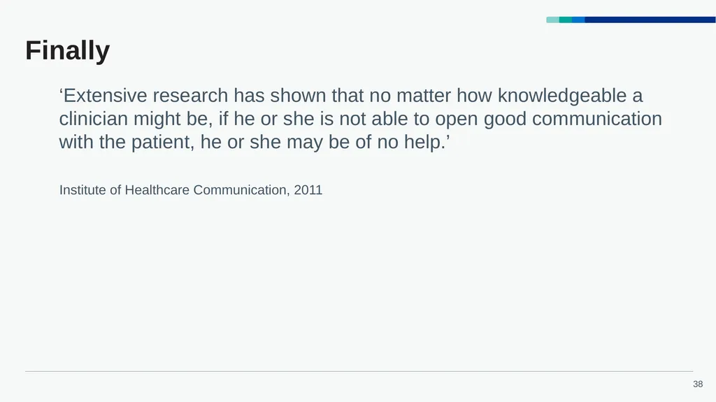 Accelerated Preceptorship: Communication - slide 38 of 40