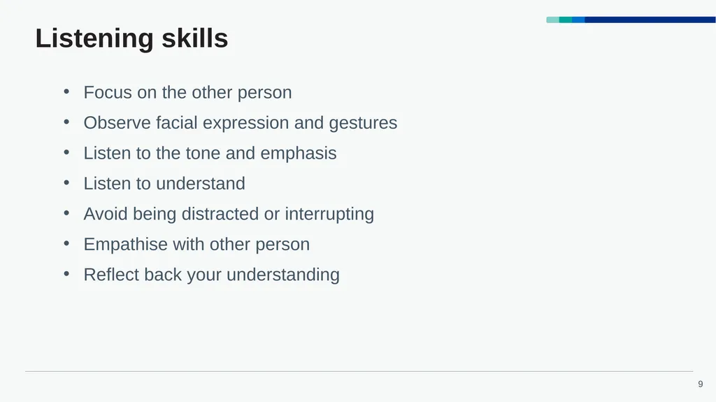 Accelerated Preceptorship: Communication - slide 9 of 40