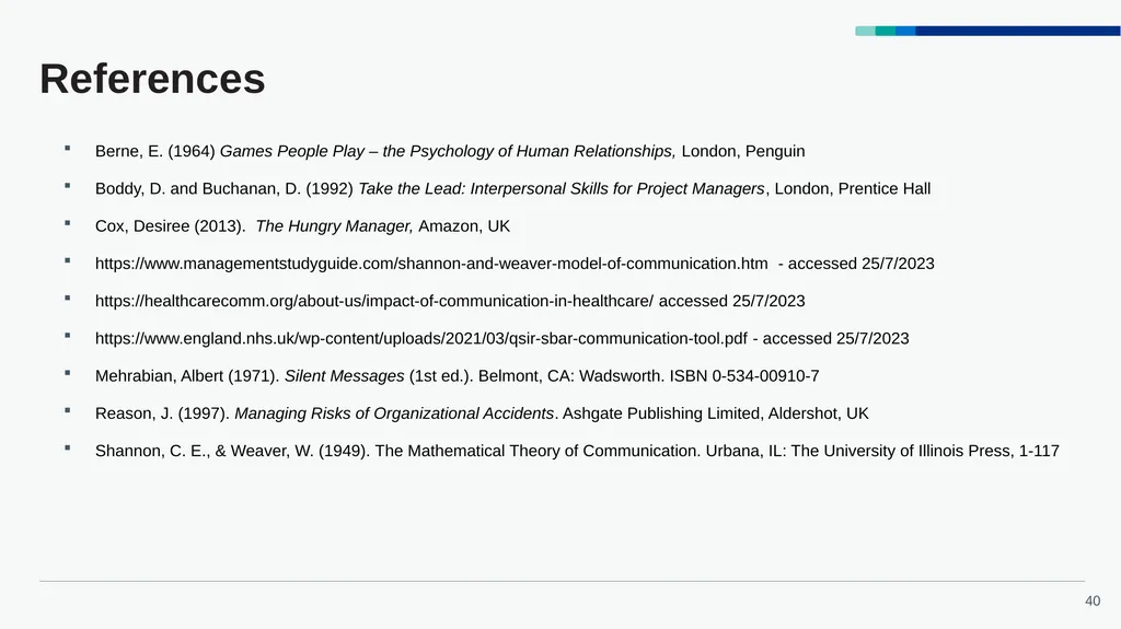 Accelerated Preceptorship: Communication - slide 40 of 40