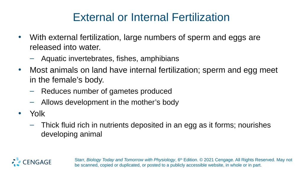 Chapter 27 Animal Reproduction and Development - slide 10 of 58