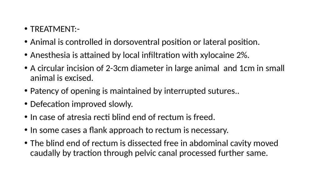 UNIT-5 (REGIONAL SURGERY-II) Rectal prolapse, - slide 19 of 34