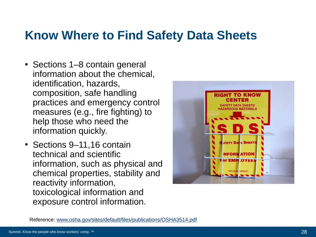 New Employee Safety Orientation General Industry - slide 28 of 44