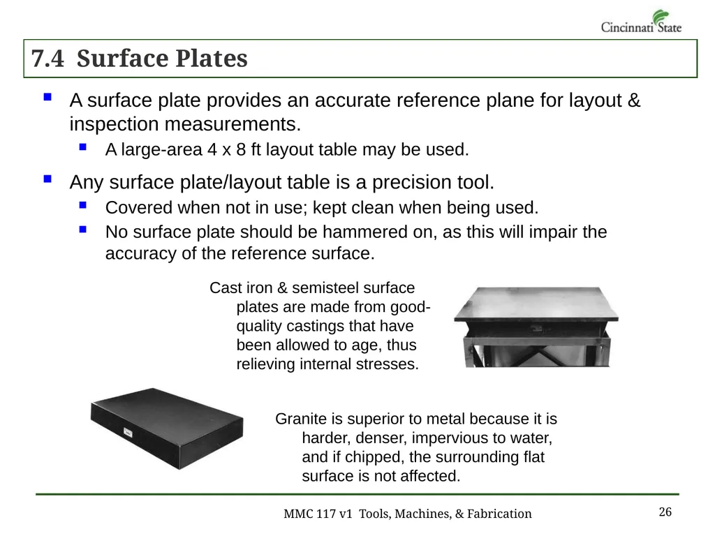 Chapter 7 – Layout Work MMC 117 Tools, Machines & - slide 26 of 29