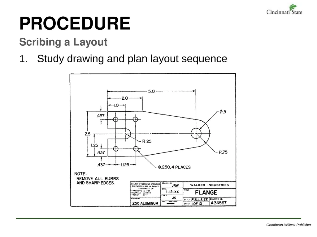 Chapter 7 – Layout Work MMC 117 Tools, Machines & - slide 27 of 29