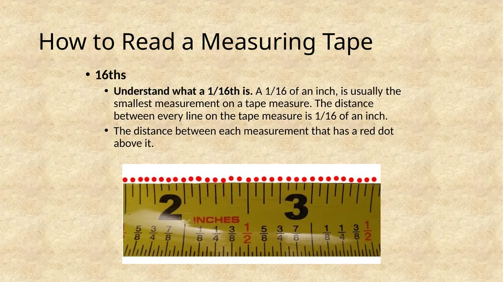 How to Read a Measuring Tape Coach Ketcham - slide 10 of 26