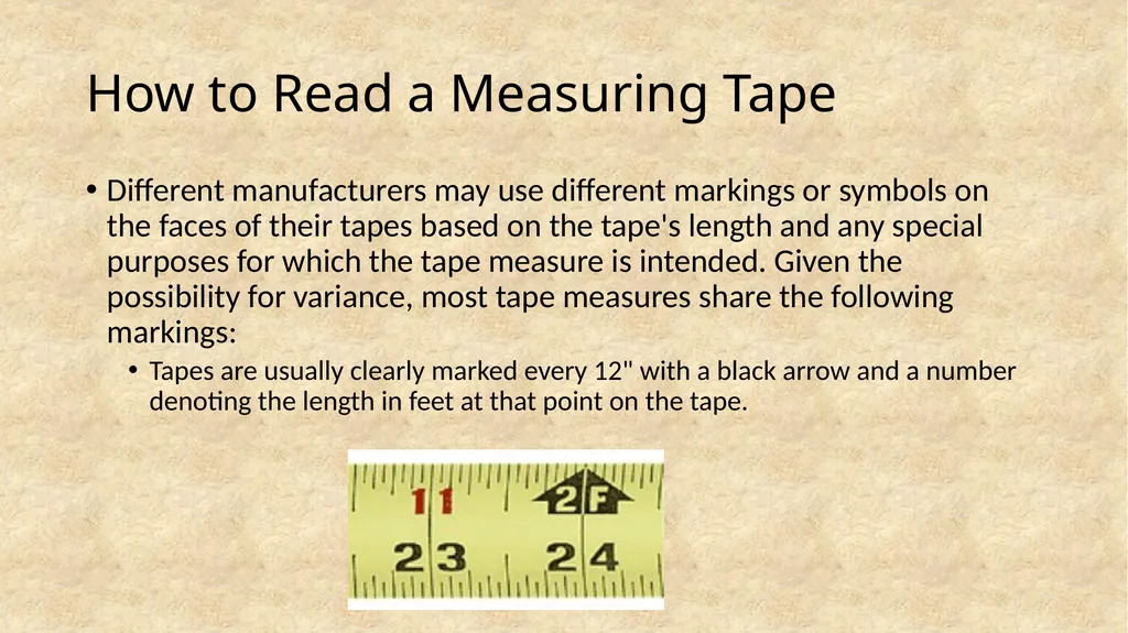 How to Read a Measuring Tape Coach Ketcham - slide 11 of 26
