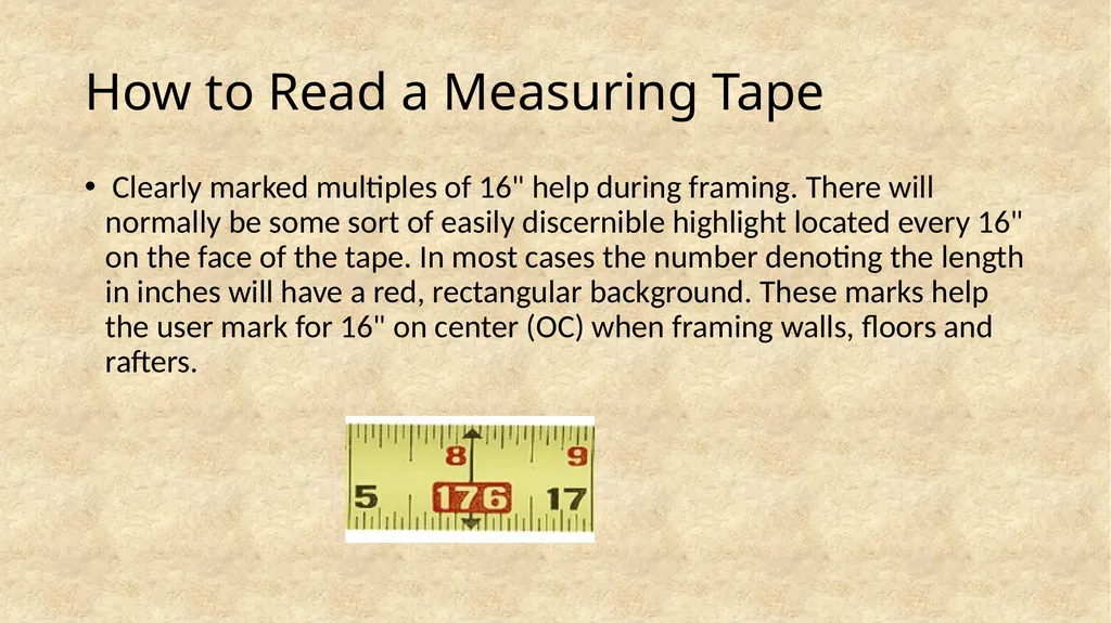 How to Read a Measuring Tape Coach Ketcham - slide 12 of 26