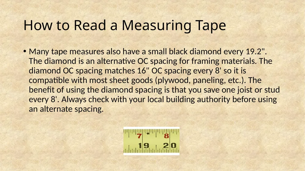 How to Read a Measuring Tape Coach Ketcham - slide 13 of 26