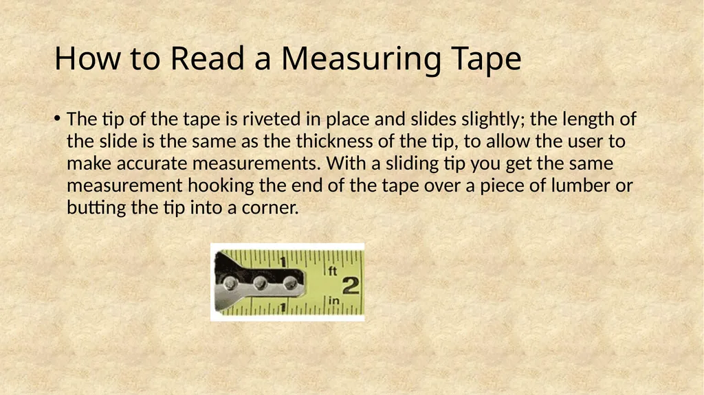 How to Read a Measuring Tape Coach Ketcham - slide 14 of 26