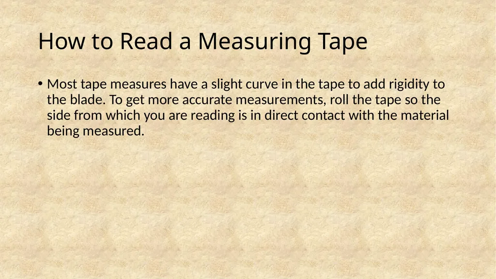 How to Read a Measuring Tape Coach Ketcham - slide 15 of 26