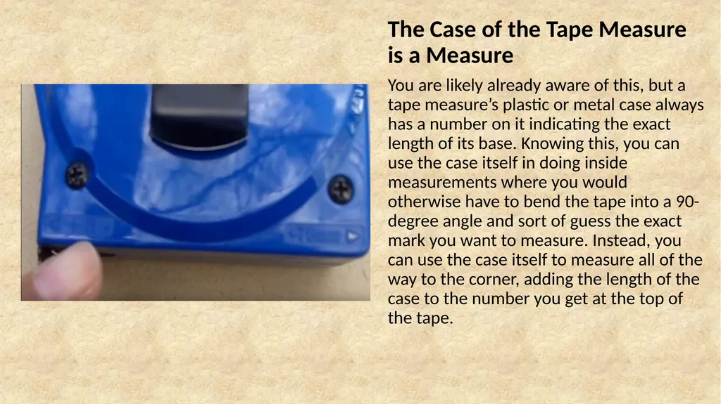 How to Read a Measuring Tape Coach Ketcham - slide 24 of 26