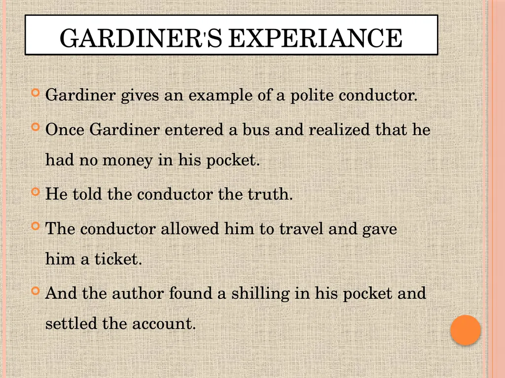 INTRODUCTION JOURNALIST EDITOR GENTLE HUMOUR - slide 9 of 12