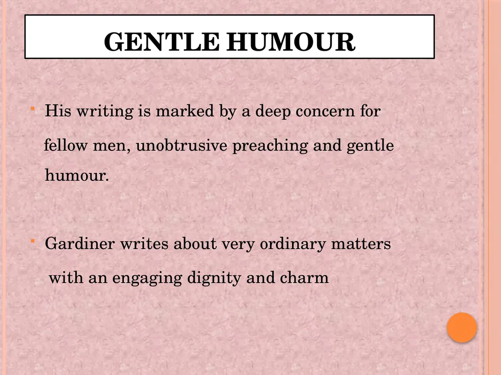 INTRODUCTION JOURNALIST EDITOR GENTLE HUMOUR - slide 5 of 12