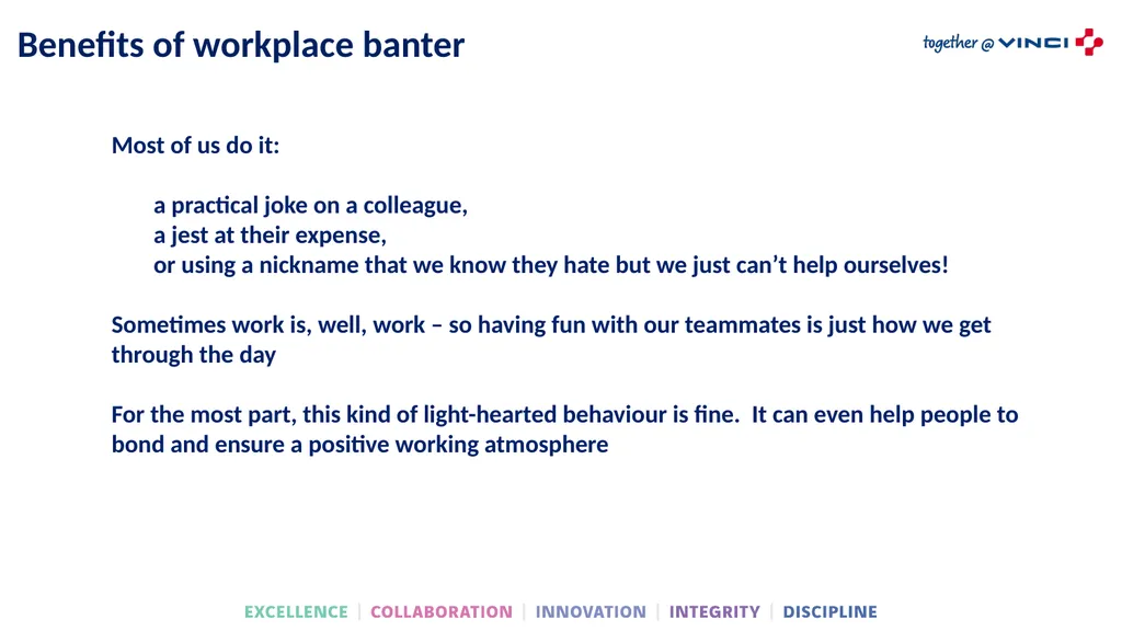 Tool Box Talk BEHAVIOUR, BANTER & BLURRED LINES! - slide 3 of 14