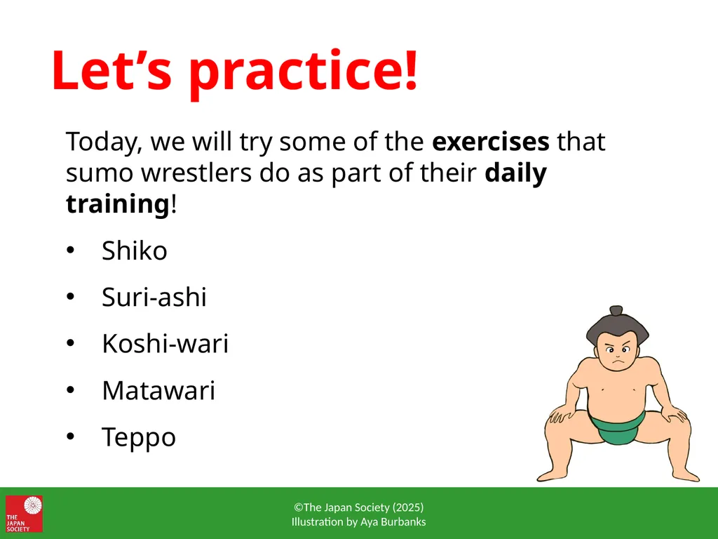 Sumo Training Moves Let’s train like a sumo - slide 6 of 15