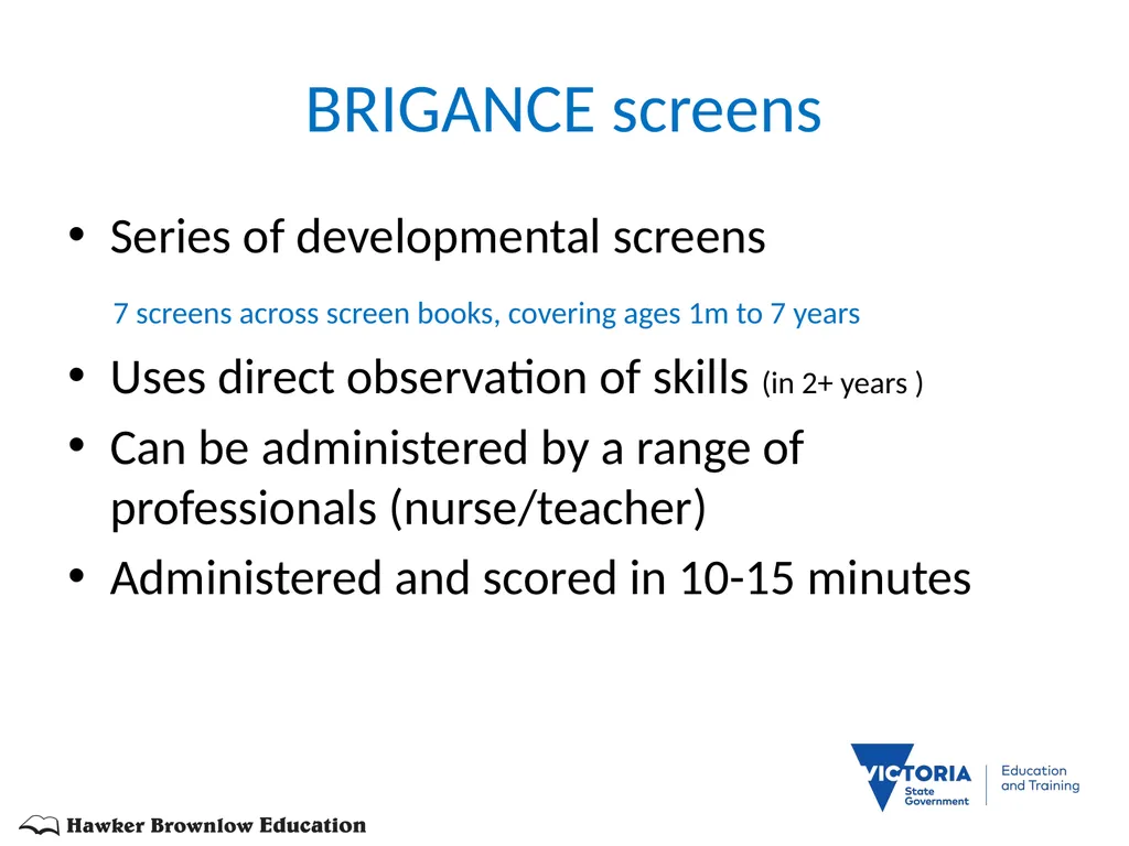 BRIGANCE III TRAINEE BOOKLET MATERNAL AND CHILD - slide 14 of 90