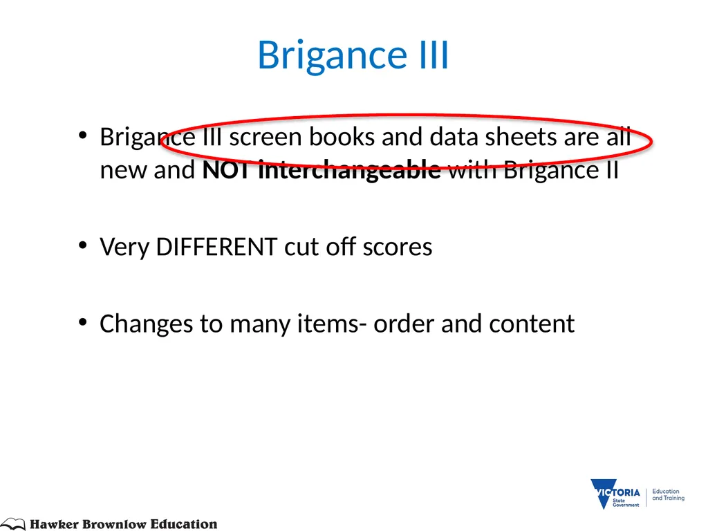BRIGANCE III TRAINEE BOOKLET MATERNAL AND CHILD - slide 54 of 90