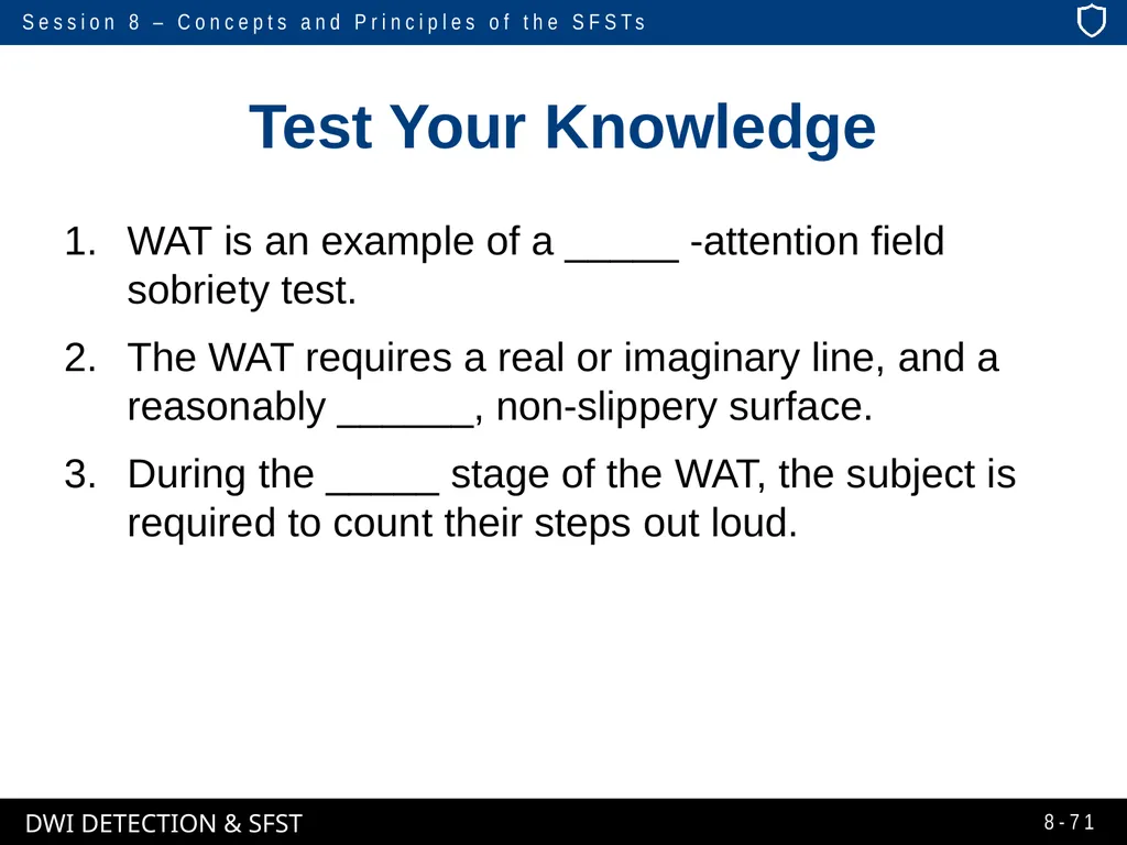 Session 8 Concepts and Principles of the - slide 71 of 75