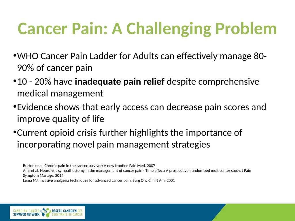Cancer Pain Management: Specialized Care Dr. David - slide 7 of 12