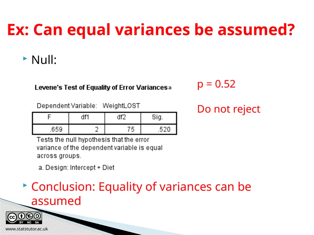 Introductory Statistics and Hypothesis Testing - slide 179 of 186