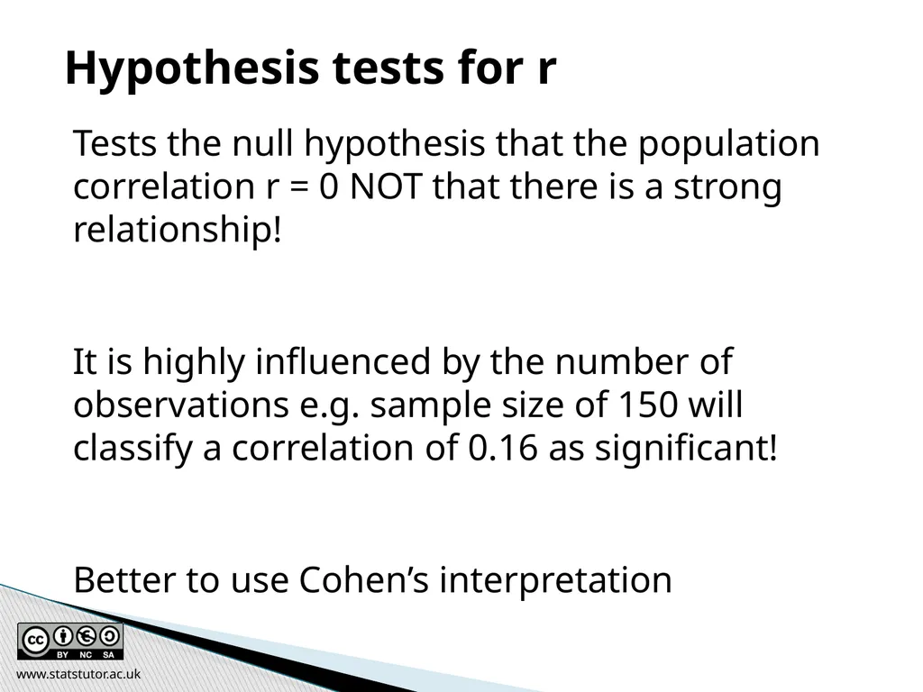 Introductory Statistics and Hypothesis Testing - slide 89 of 186