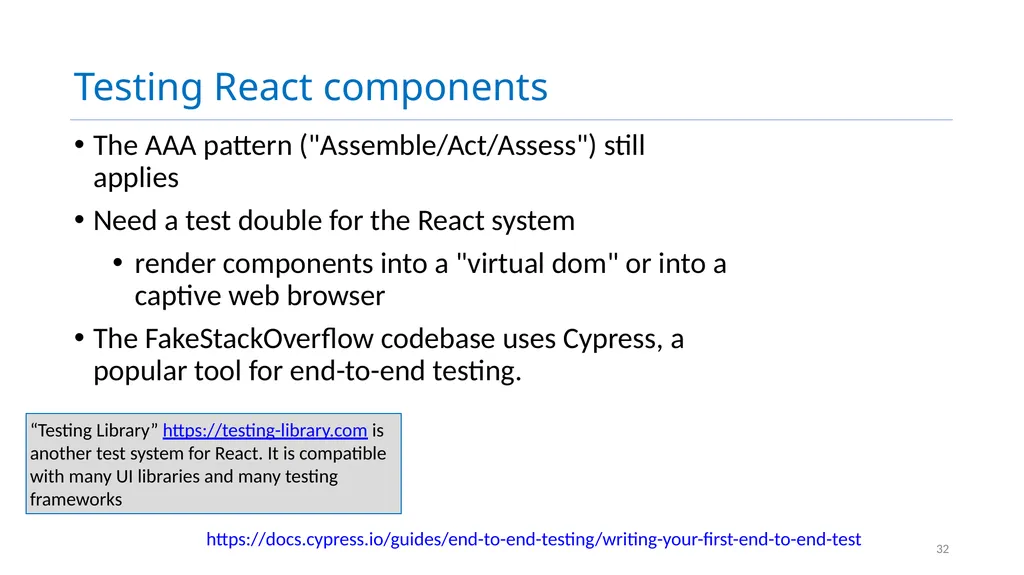 CS 4530: Fundamentals of Software Engineering - slide 32 of 36