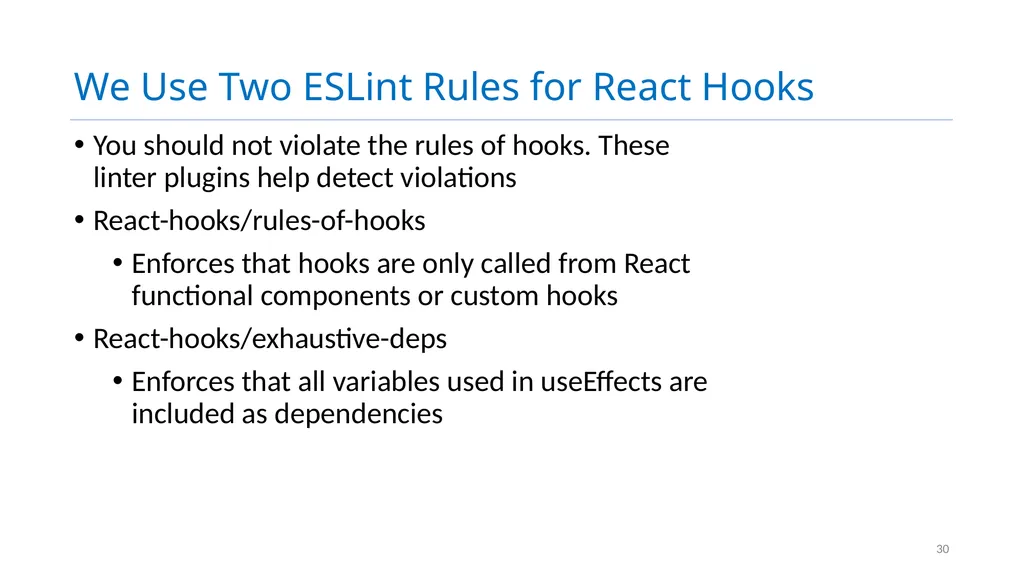 CS 4530: Fundamentals of Software Engineering - slide 30 of 36