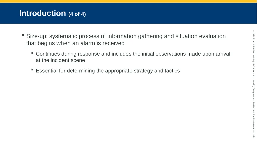 CHAPTER 10 Response and Size-Up Objectives (1 of - slide 7 of 57