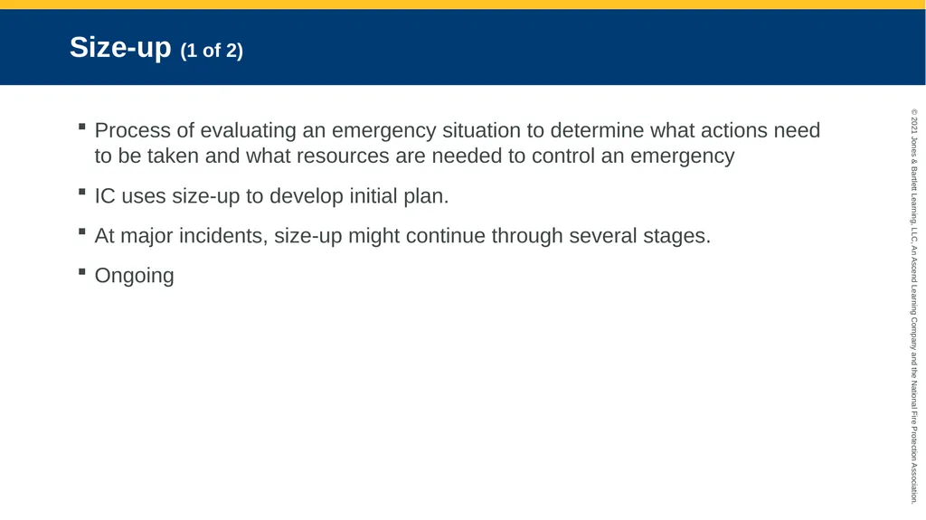 CHAPTER 10 Response and Size-Up Objectives (1 of - slide 34 of 57