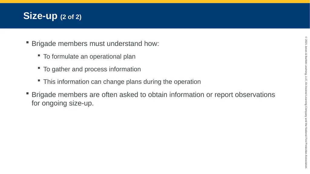 CHAPTER 10 Response and Size-Up Objectives (1 of - slide 35 of 57