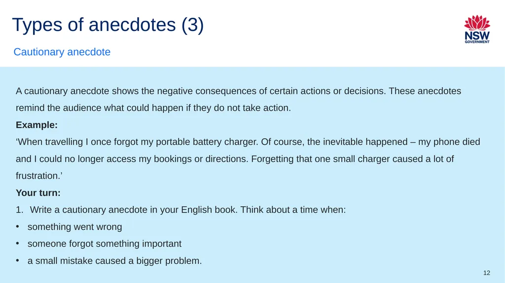 Introduction This resource is not a teaching and - slide 12 of 15