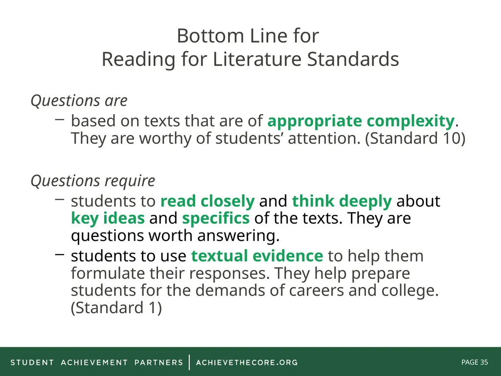 Grade 8: Common Core State Standards Alignment - slide 35 of 66