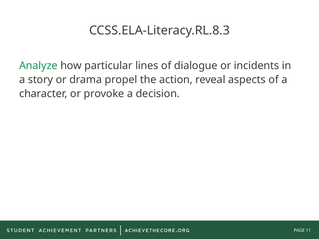 Grade 8: Common Core State Standards Alignment - slide 11 of 66