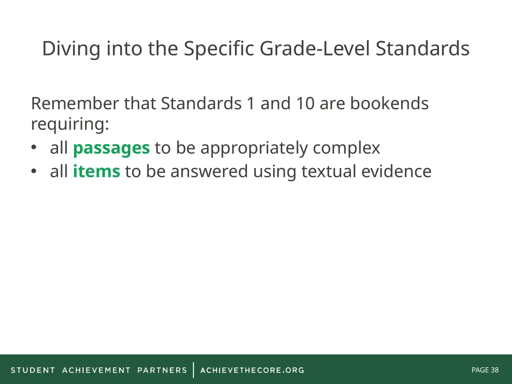 Grade 8: Common Core State Standards Alignment - slide 38 of 66