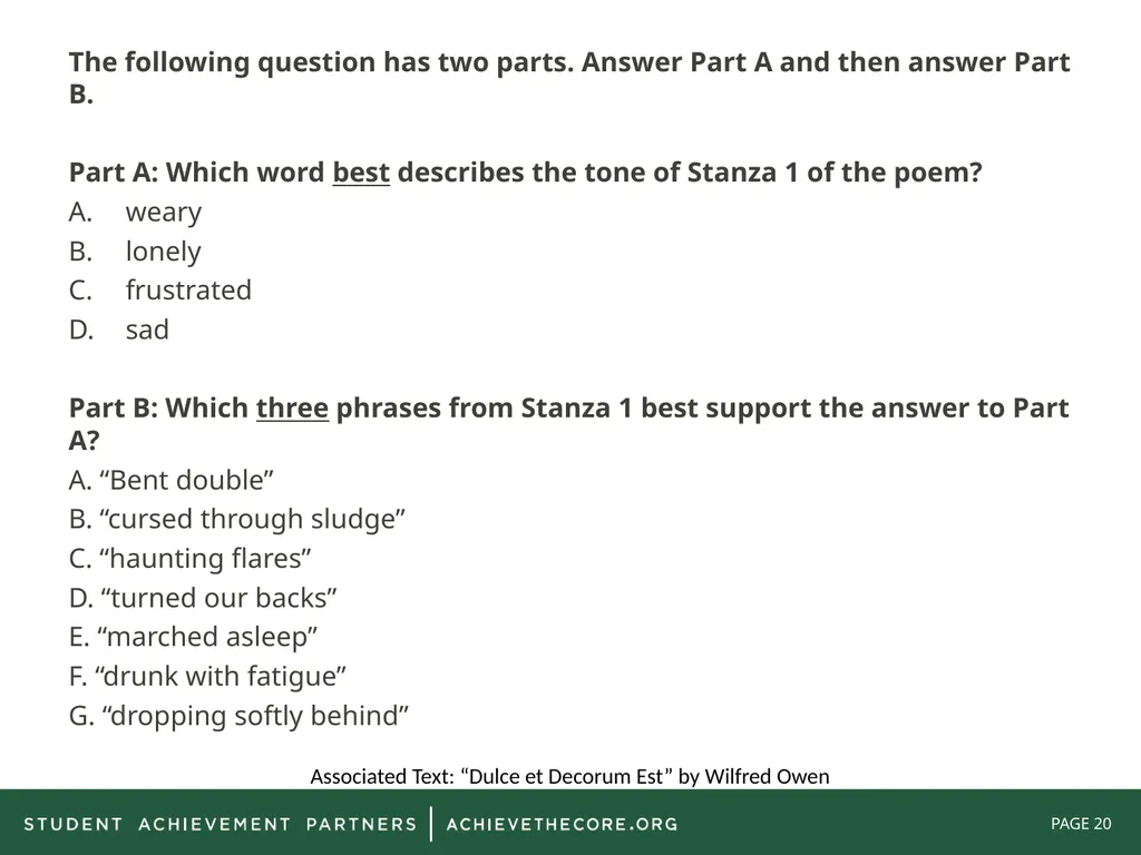 Grade 8: Common Core State Standards Alignment - slide 20 of 66