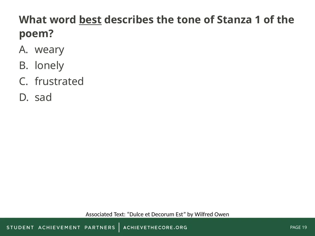 Grade 8: Common Core State Standards Alignment - slide 19 of 66