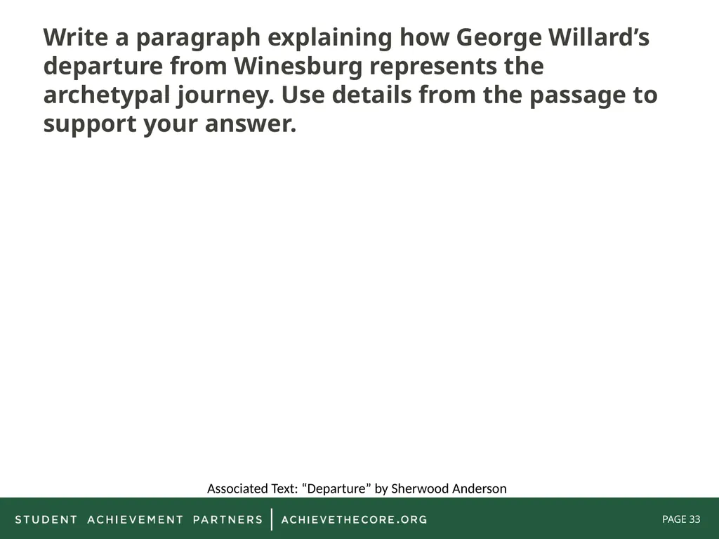 Grade 8: Common Core State Standards Alignment - slide 33 of 66