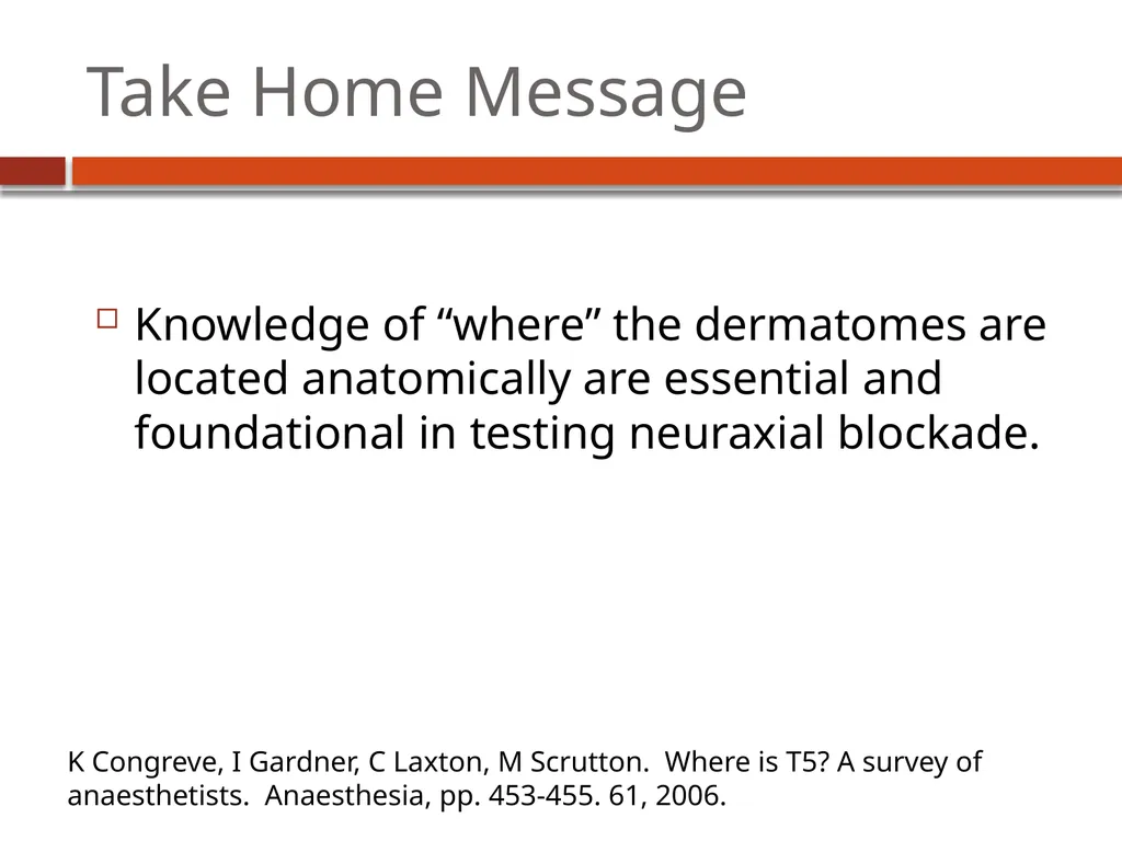 Dermatome Levels Developing Countries Regional - slide 24 of 25