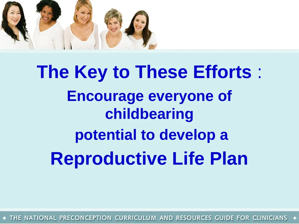 The National Preconception Care Clinical Toolkit - slide 13 of 29