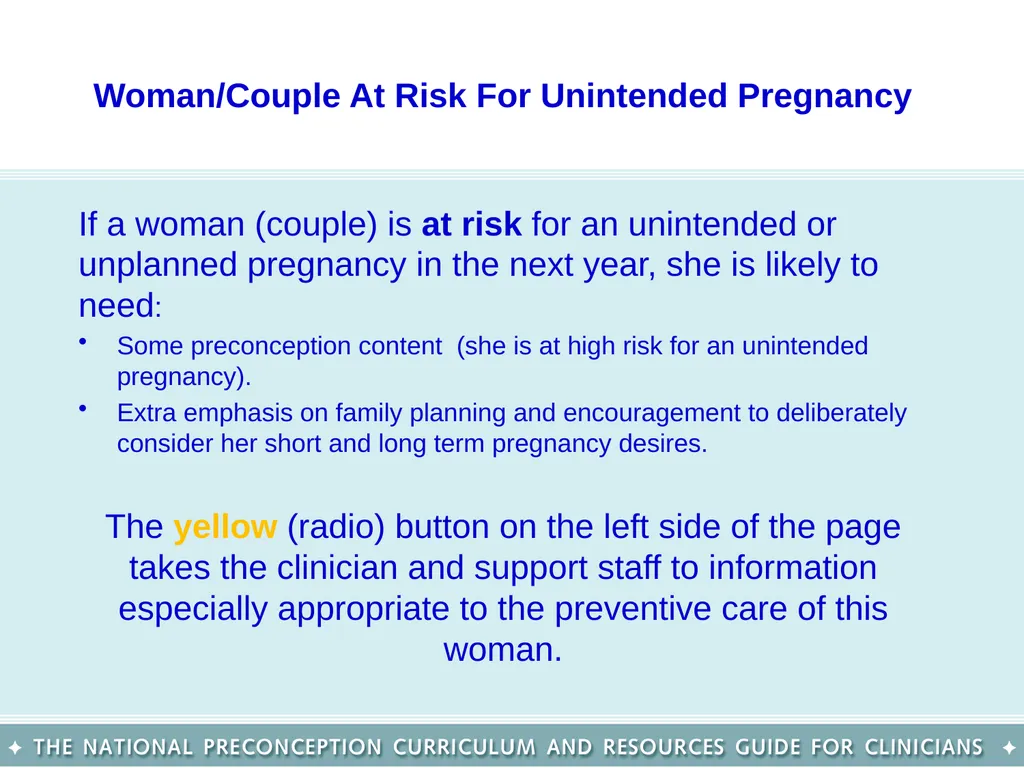 The National Preconception Care Clinical Toolkit - slide 19 of 29