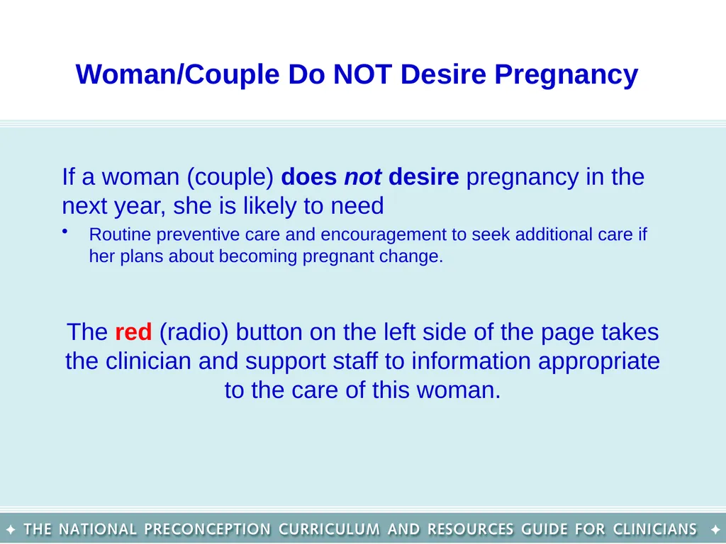 The National Preconception Care Clinical Toolkit - slide 20 of 29