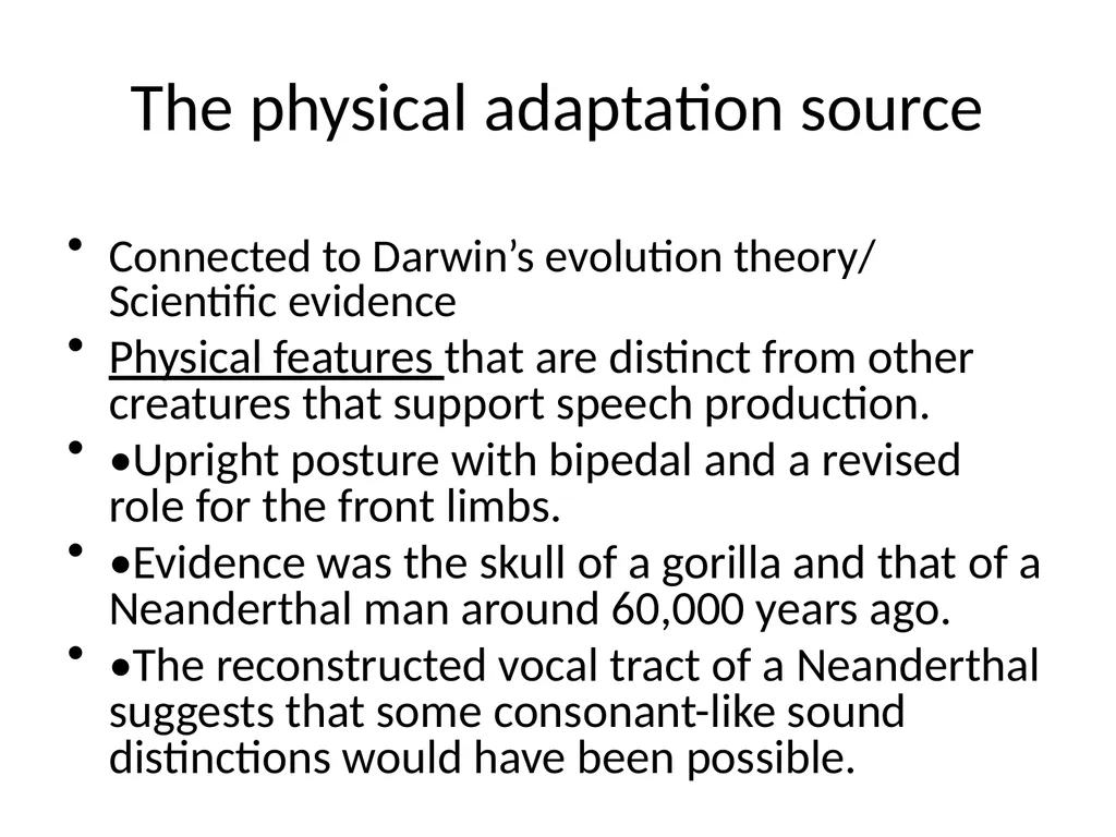 Chapter One The origins of Language We simply - slide 6 of 10